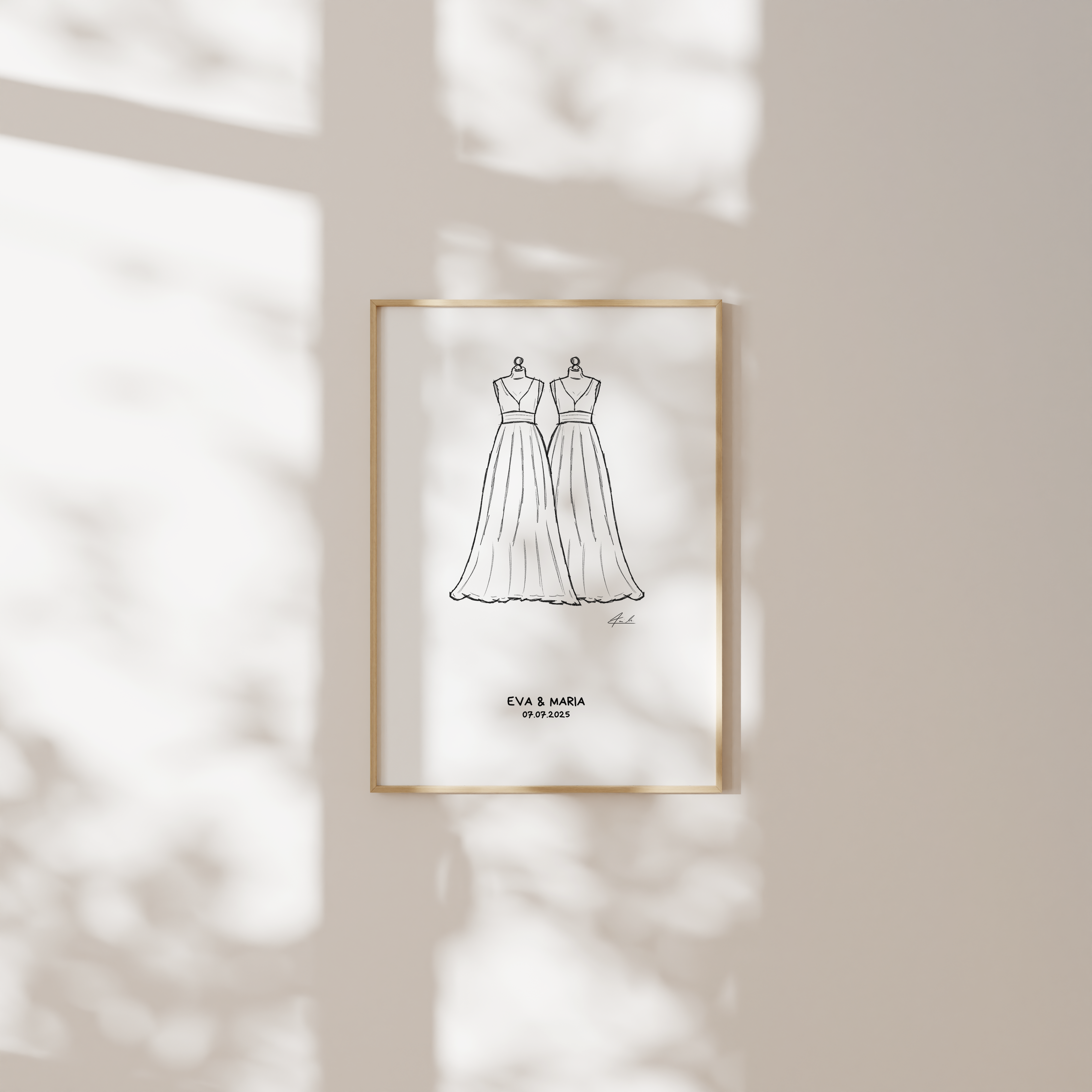 Hochzeit Kleid & Kleid - Individualisiert & Signiert