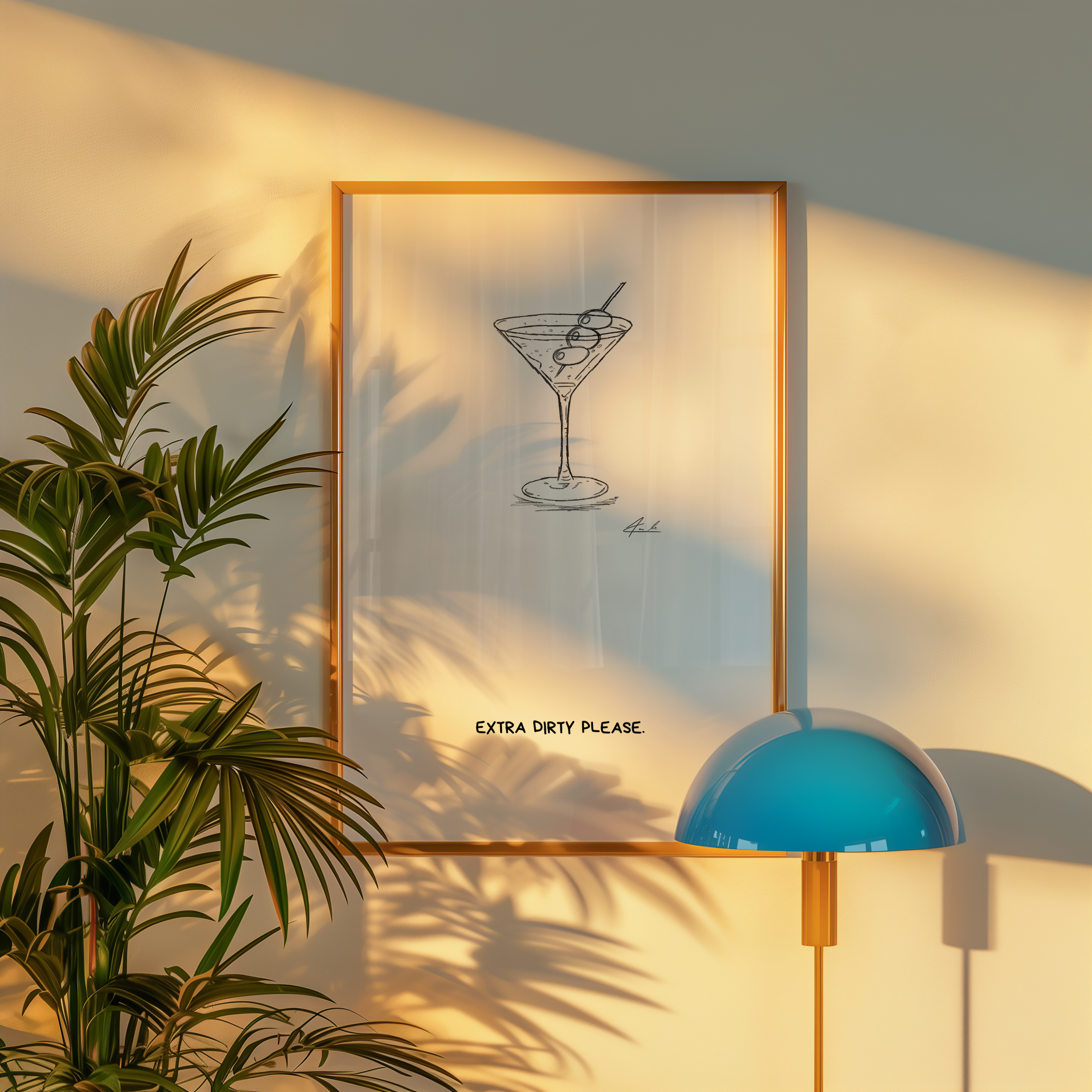 Extra Dirty Please (Martini Drink) - Signiert