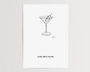 Extra Dirty Please (Martini Drink) - Signiert