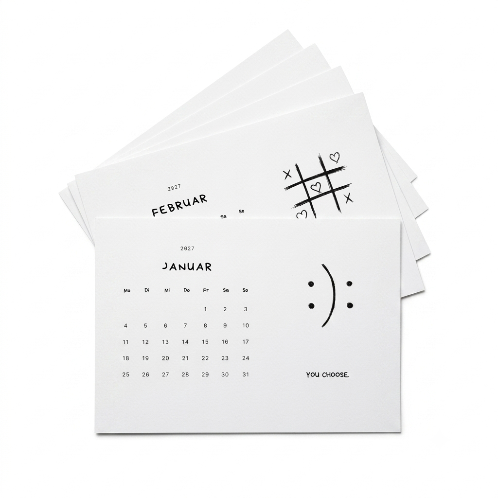 Tischkalender A5 – 12 Bestseller Prints