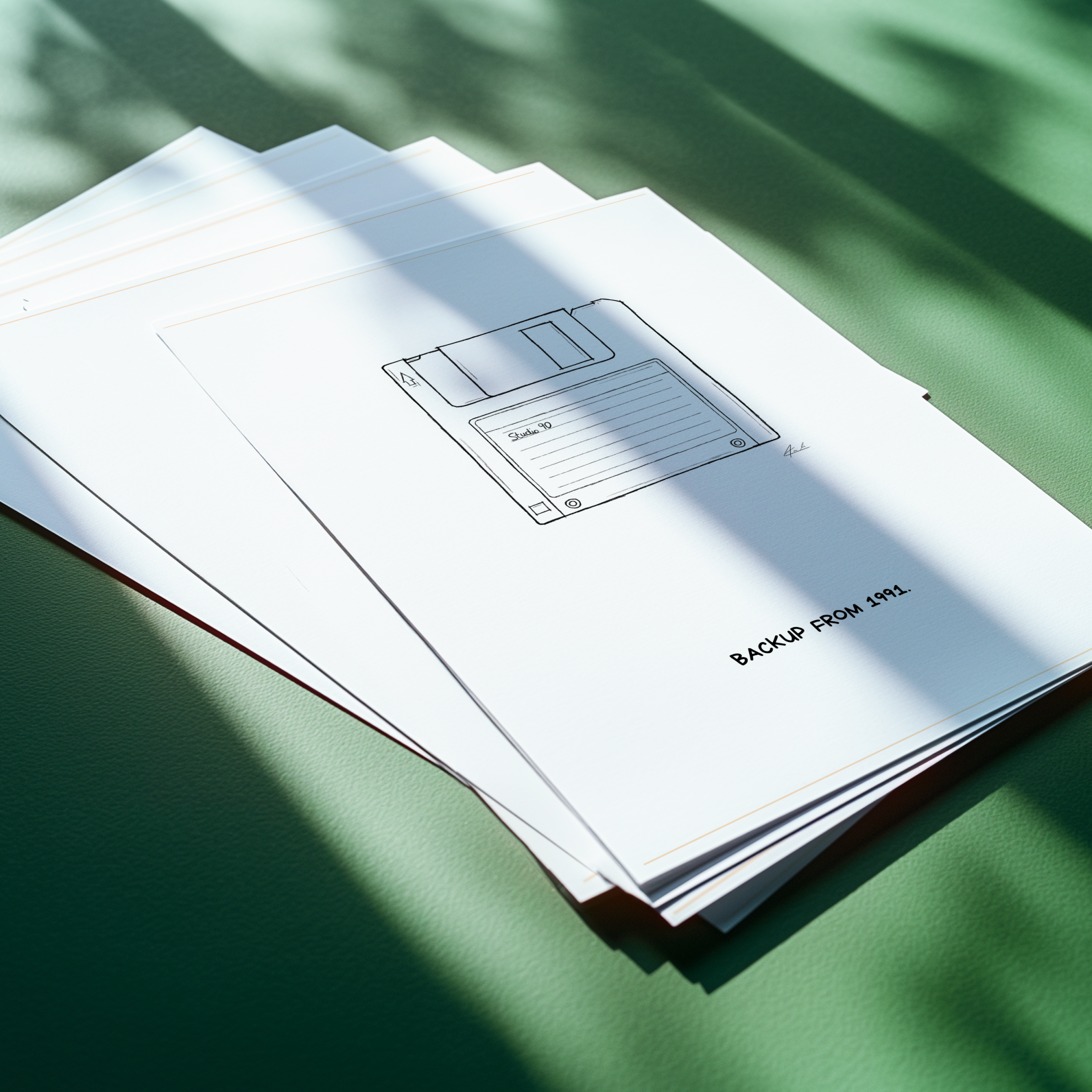 Diskette - Backup from 1991 Signiert