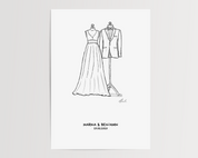 Hochzeit Kleid & Anzug - Individualisiert & Signiert