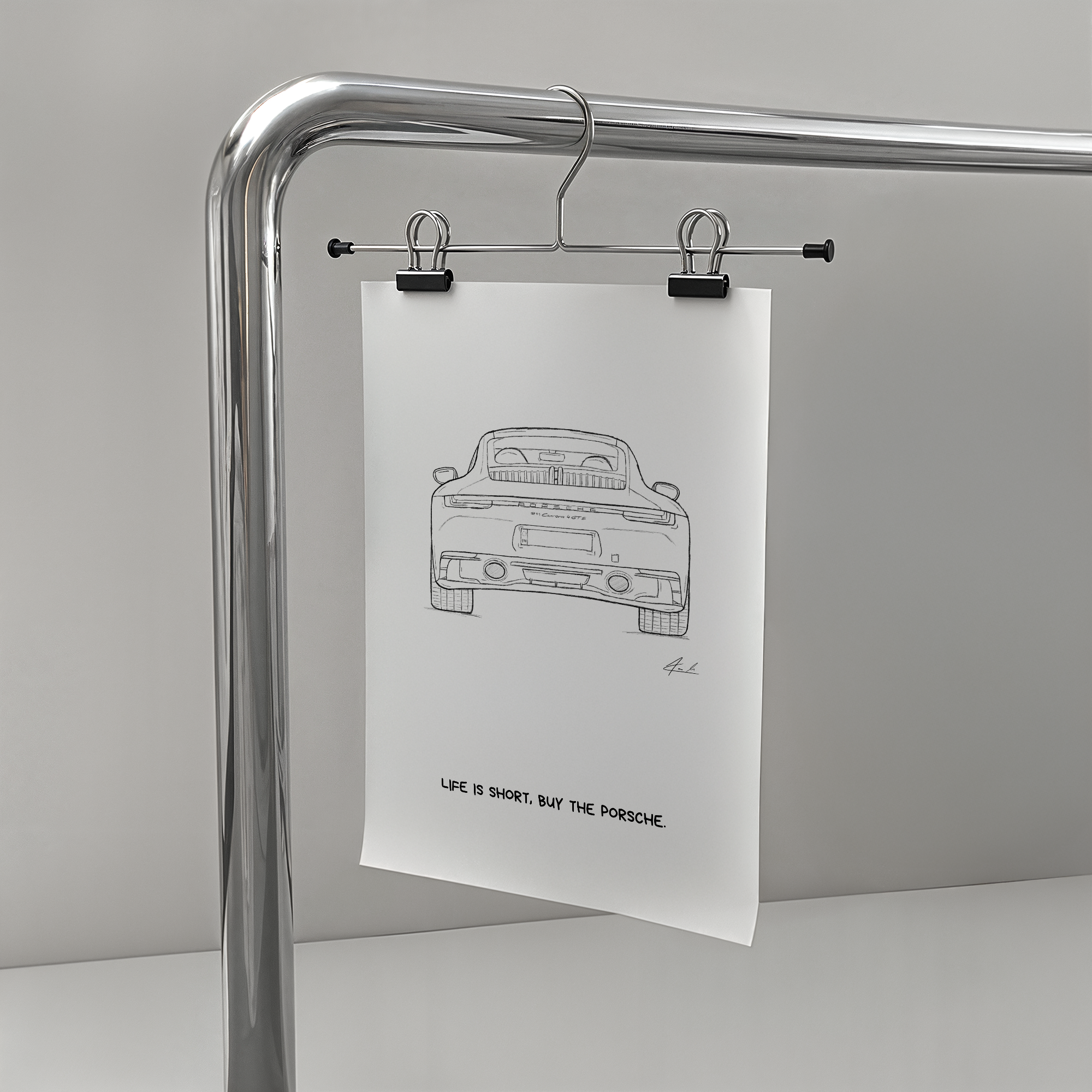 Life is short, buy the Porsche - Signiert