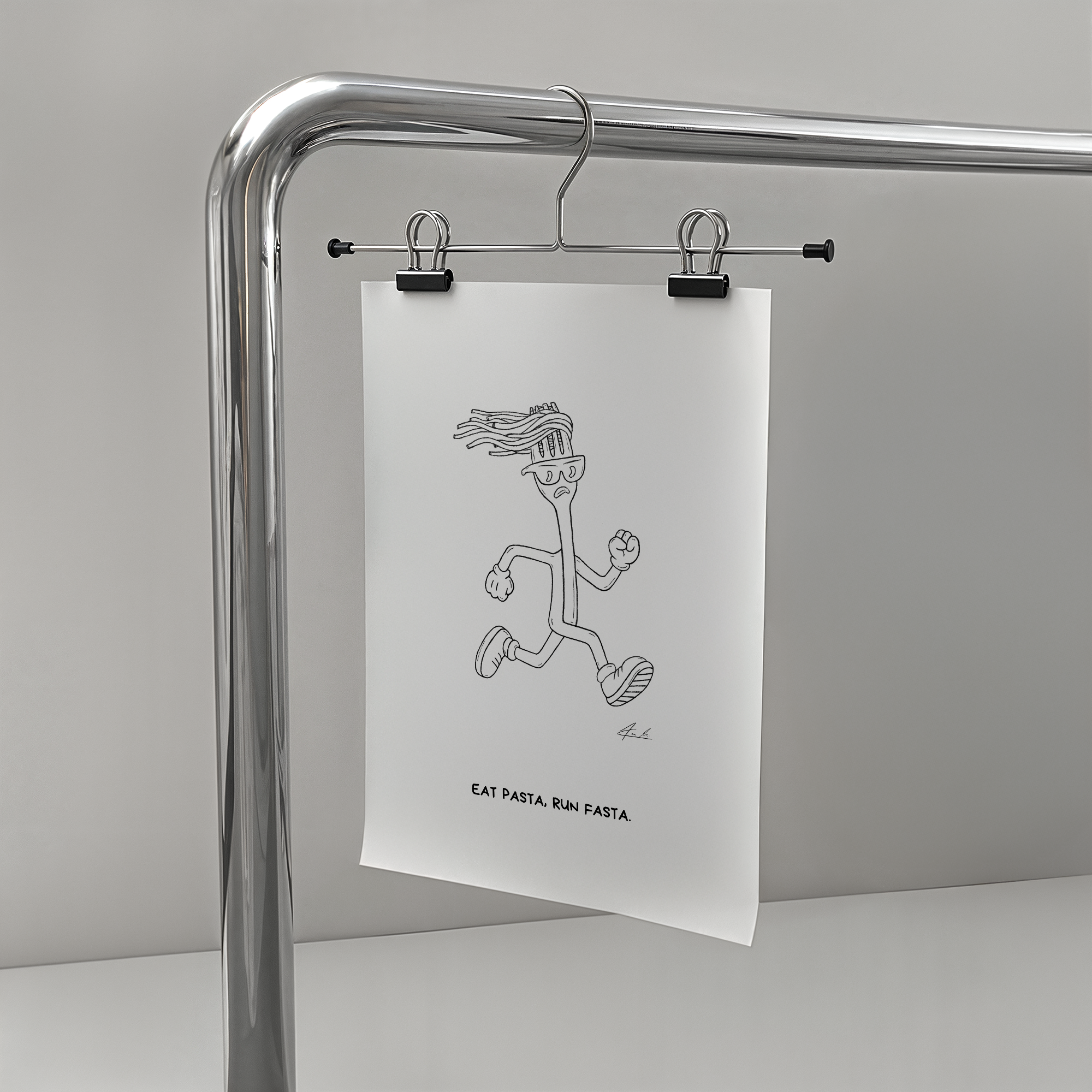 Eat Pasta, Run Fasta - Signiert