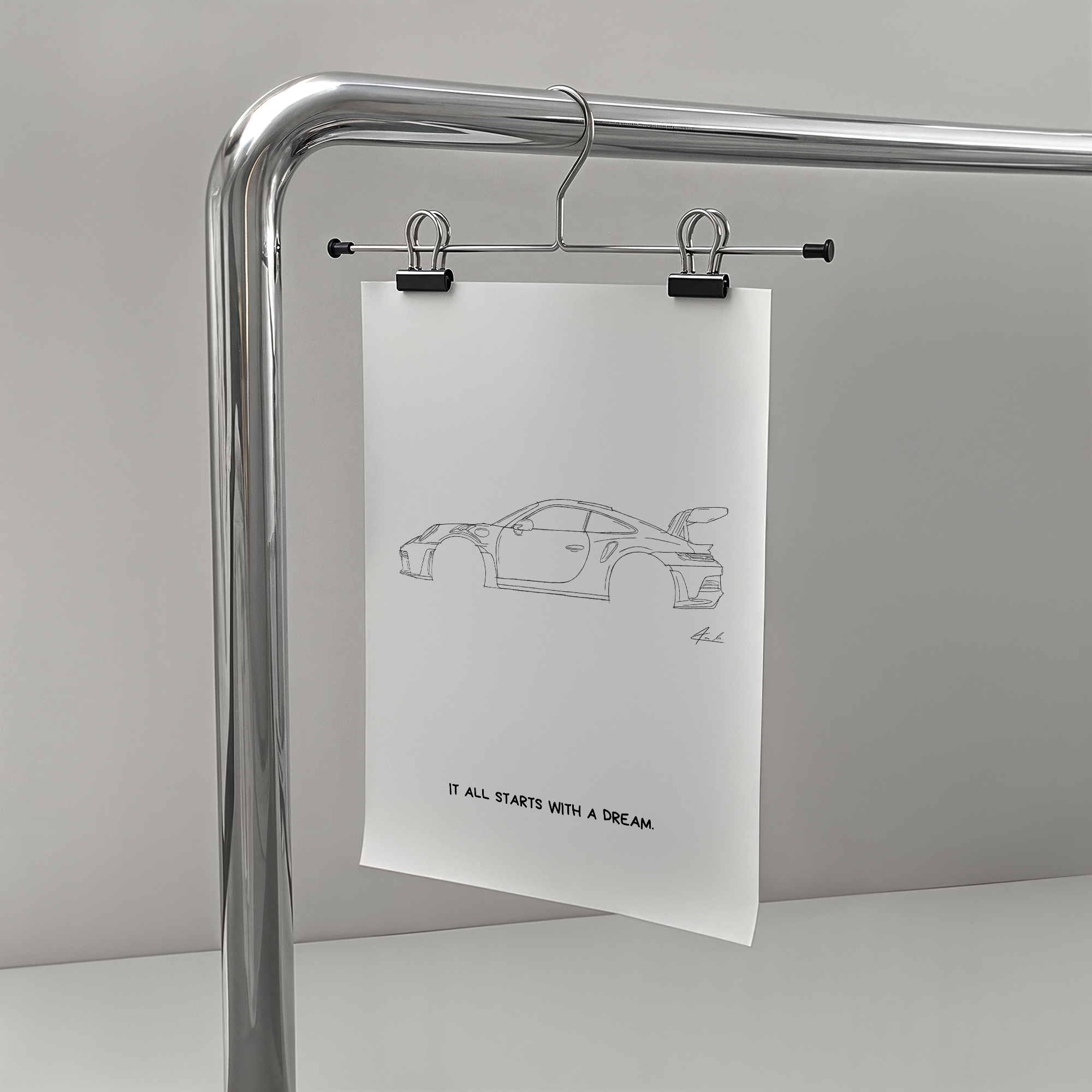 It all starts with a dream - Porsche GT3RS - Signiert