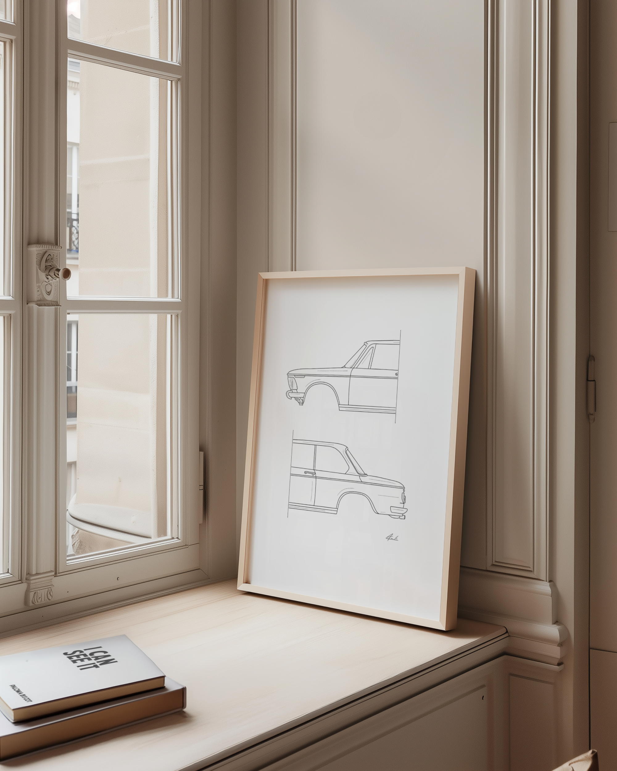 50/50 Car Art - Inspired By BMW 2002 Oldtimer