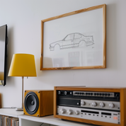 Horizontal Car Art - Inspired By BMW 635 CSI Oldtimer
