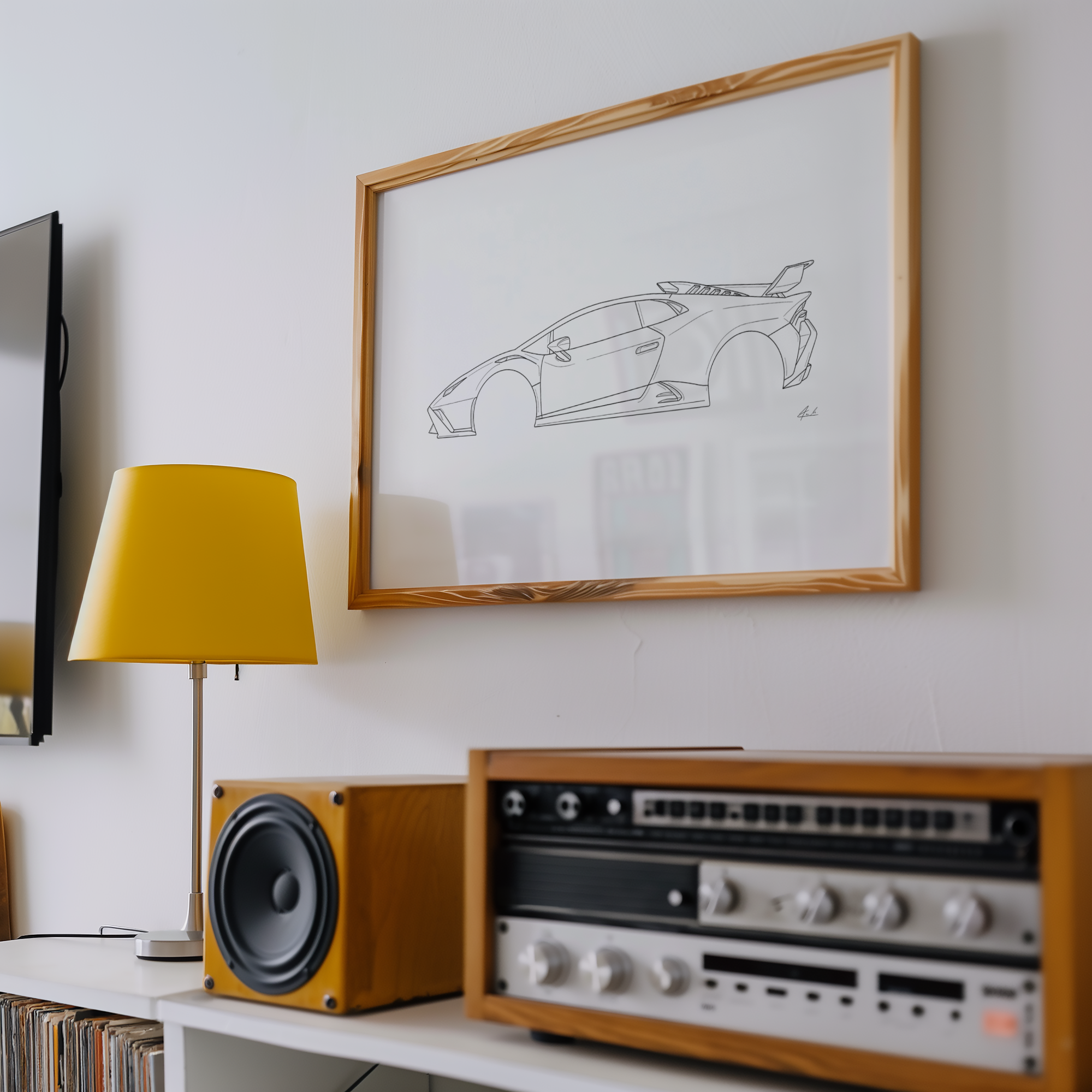 Horizontal Car Art - Inspired By Lamborghini Huracan STO