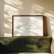 Horizontal Car Art - Inspired By Porsche 911 Targa Oldtimer