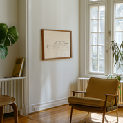 Horizontal Car Art - Inspired By Audi Ur-Quattro Oldtimer