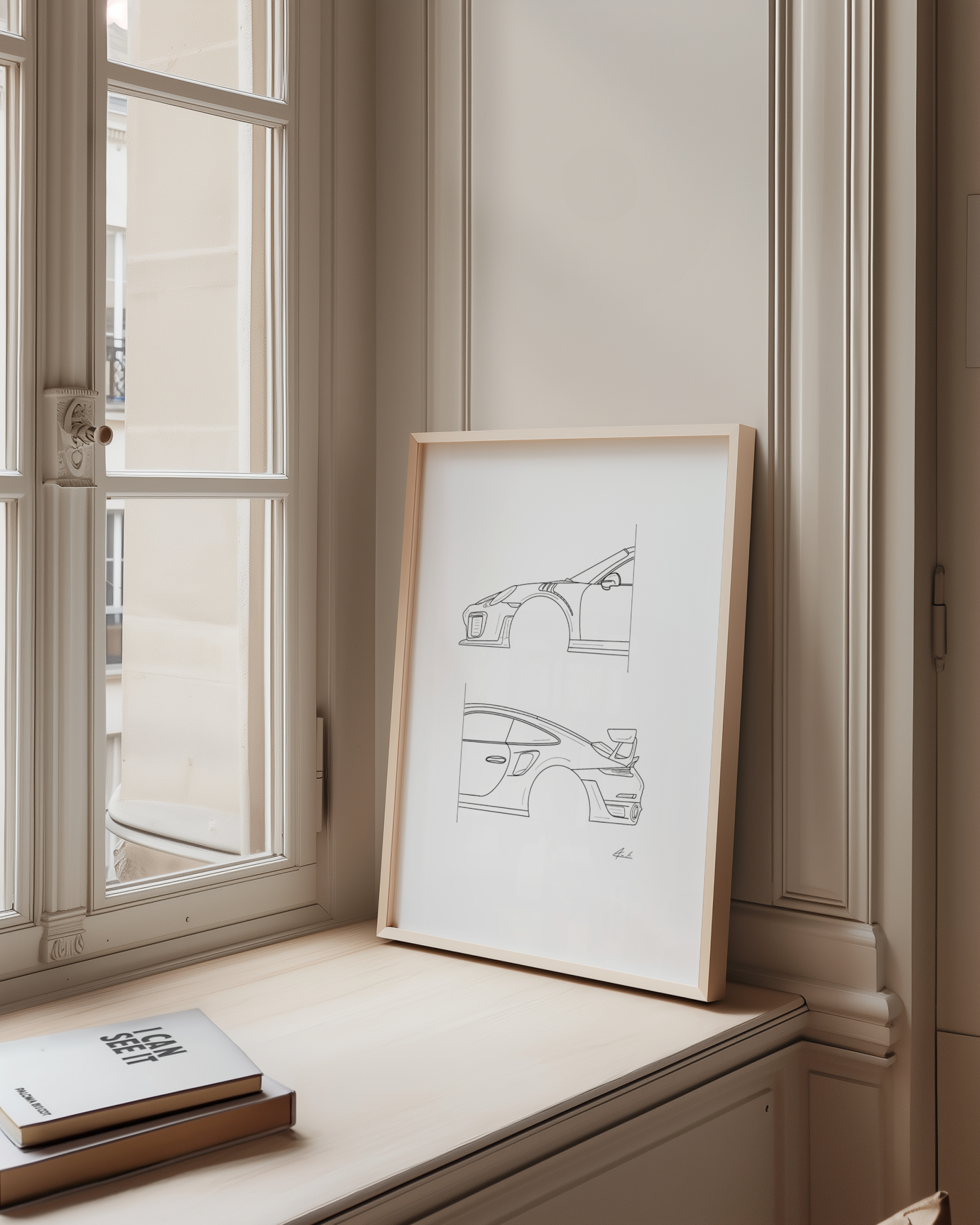 50/50 Car Art - Inspired By Porsche 911 GT2 RS