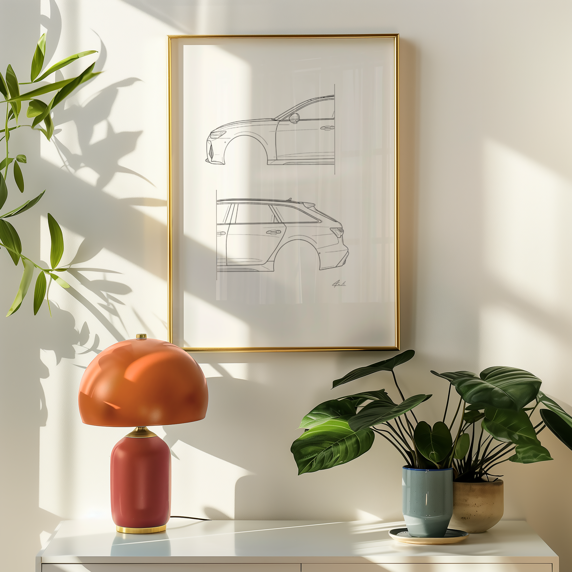 50/50 Car Art - Inspired By Audi RS6 Avant