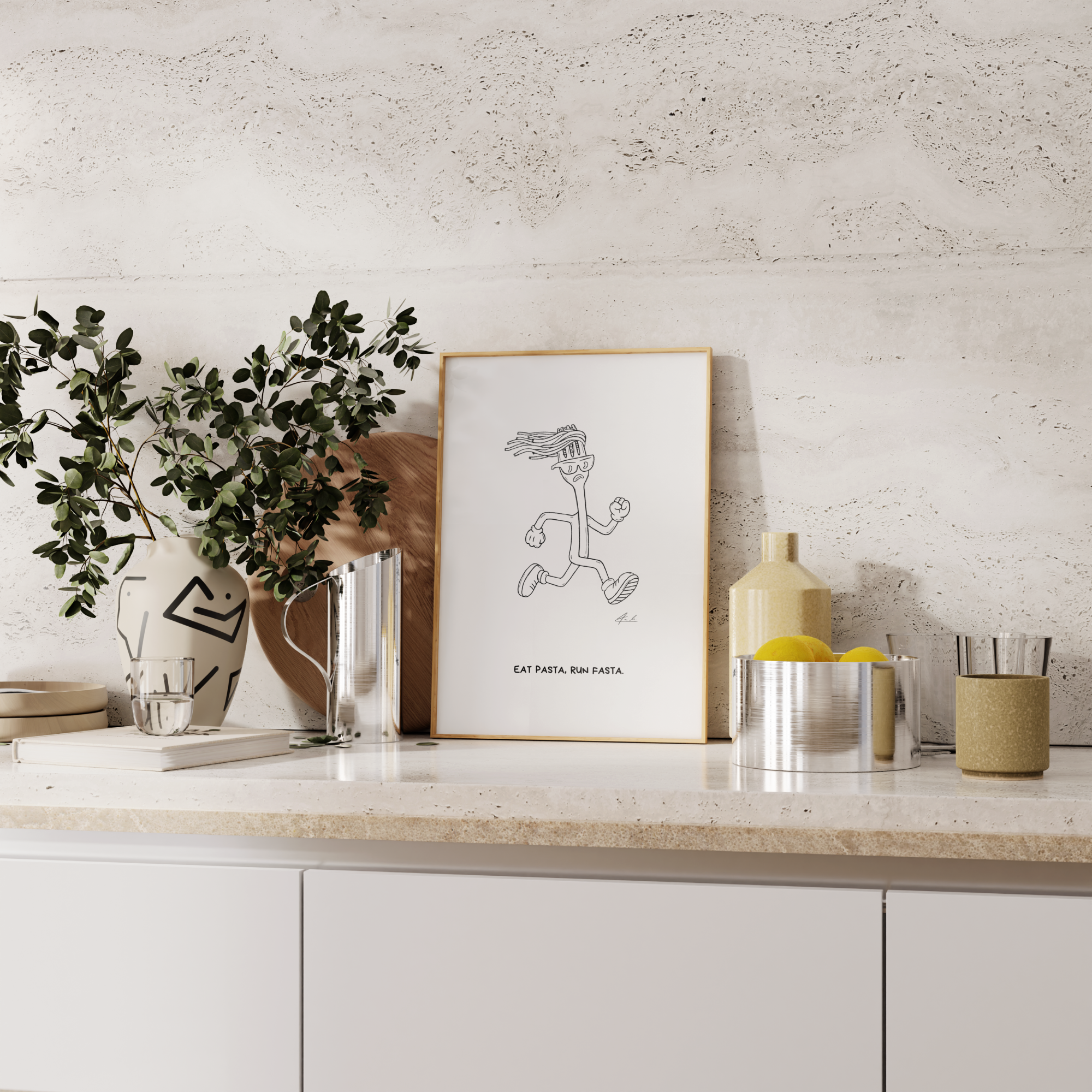Eat Pasta, Run Fasta - Signiert