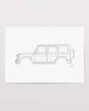 Horizontal Car Art - Inspired By Mercedes Benz G-Klasse