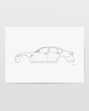 Horizontal Car Art - Inspired By BMW M3 G80
