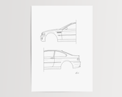 50/50 Car Art - Inspired By BMW M3 Limousine