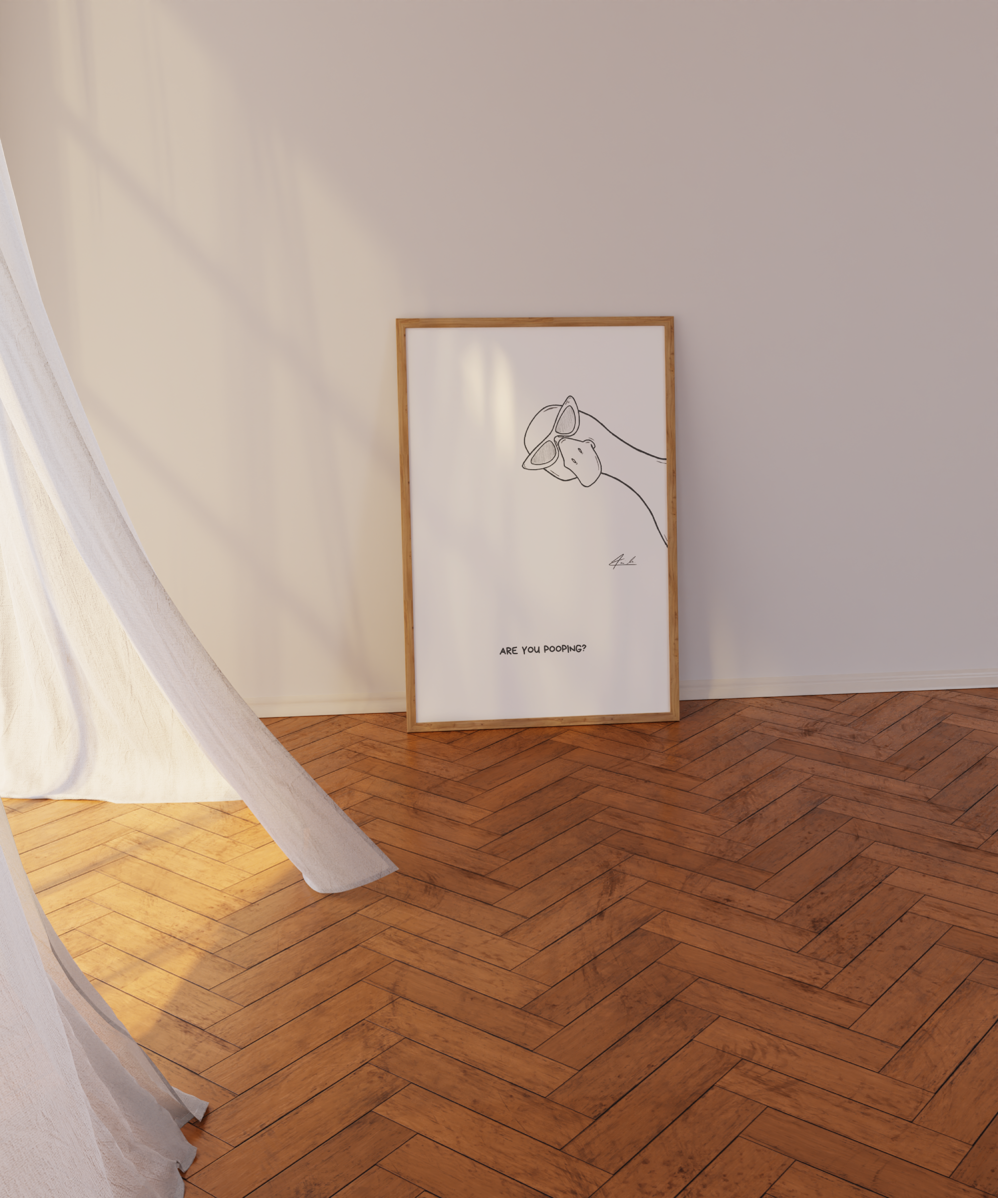 Are you pooping? - Signiert