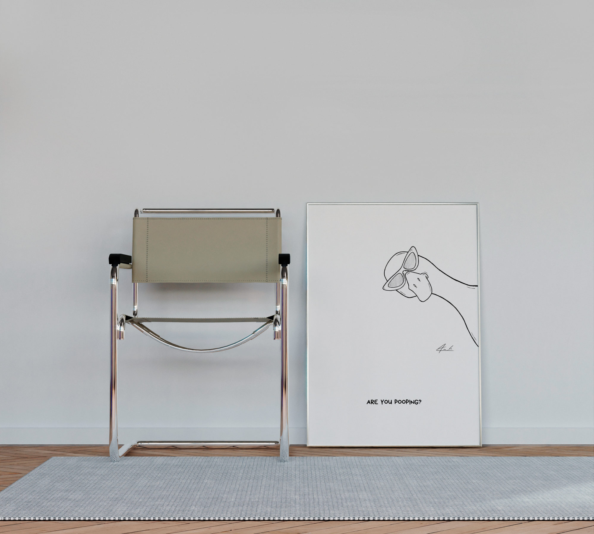 Are you pooping? - Signiert