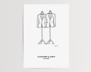 Hochzeit Anzug & Anzug - Individualisiert & Signiert