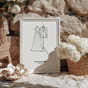 Hochzeit Kleid & Anzug - Individualisiert & Signiert