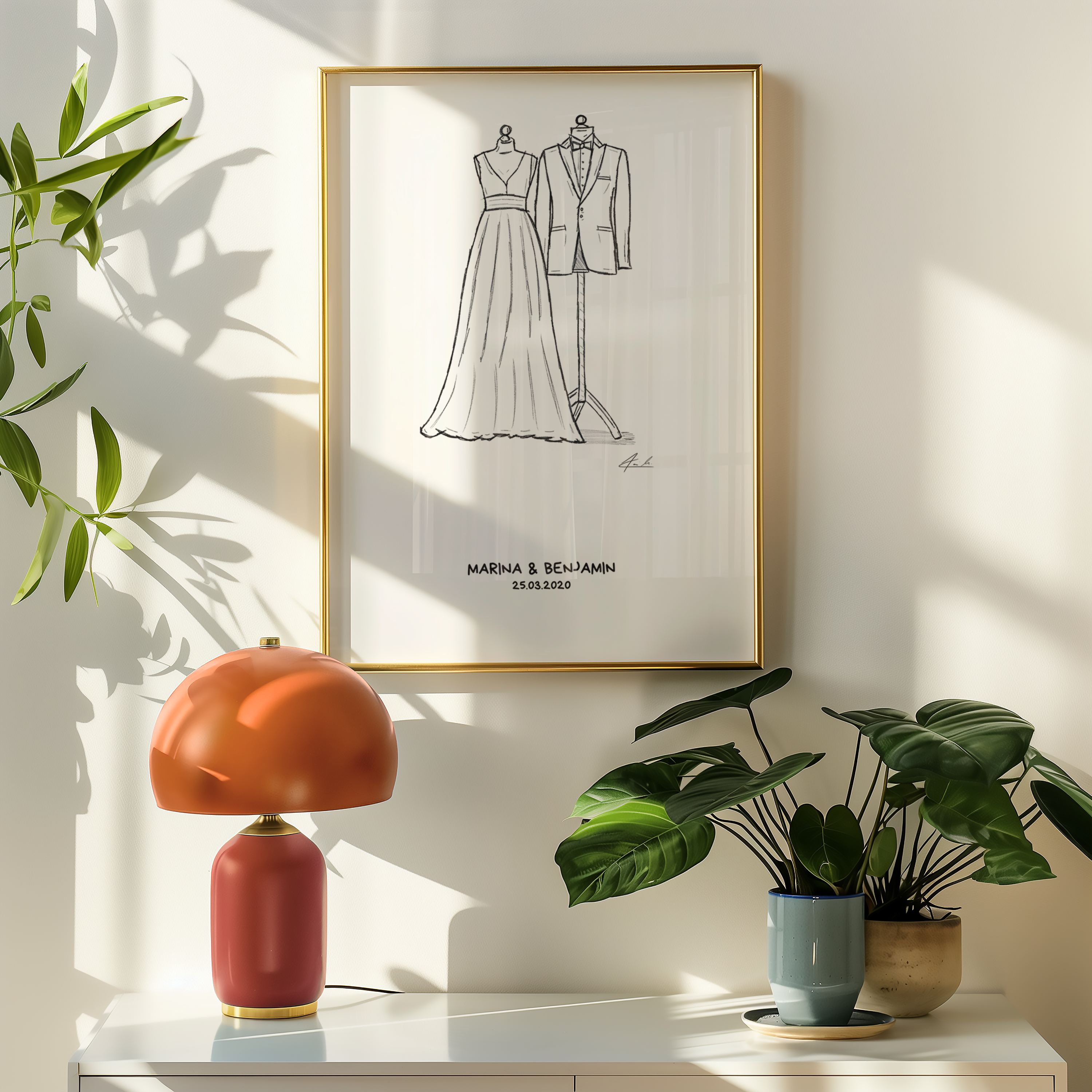 Hochzeit Kleid & Anzug - Individualisiert & Signiert